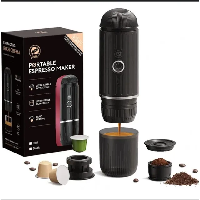Cafetera Portable Recargable Con Calentador Inalambrica