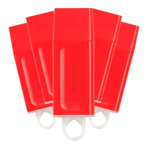 Kit 25 Memoria Usb 64gb Kingston Datatraveler 3.2 Color Rojo