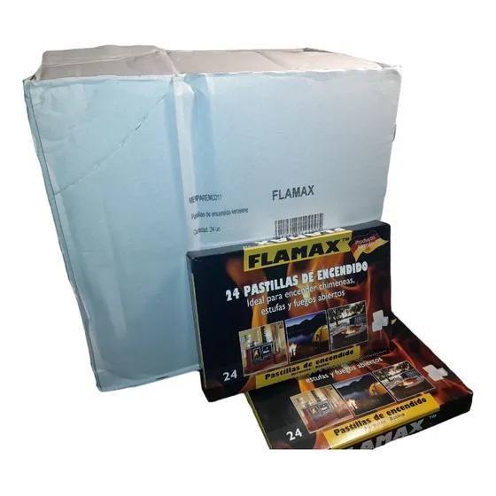 Pack 24 Cajas 24 Pastillas Encendido Flamax Producto Alemán