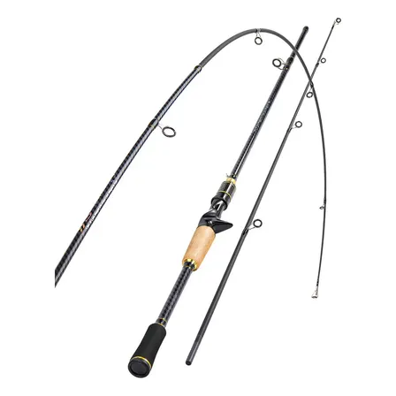 Vara Para Carretilha Cortiça Sougayilang 1,80m Vara 10lb Carbono Ultra Leve Cor Preto Preto Vara Para Carretilha