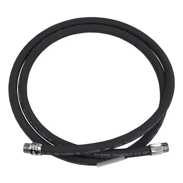 Husky Eagleflex Negro Wirebraid Gasolina Manguera Macho Nptf
