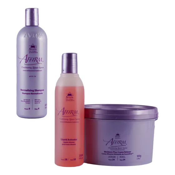 Kit Guanidina 900g E Normalizante 475ml Avlon Affirm Crespos