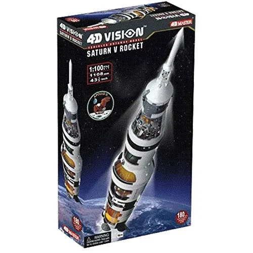 Famemaster 4d-vision Saturno V Rocket Modelo 1: 100 Escala 2
