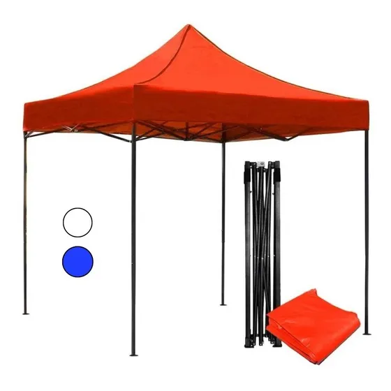 Carpa Toldo 3x3 Reforzado Plegable Impermeable Color Rojo AG Innovaciones
