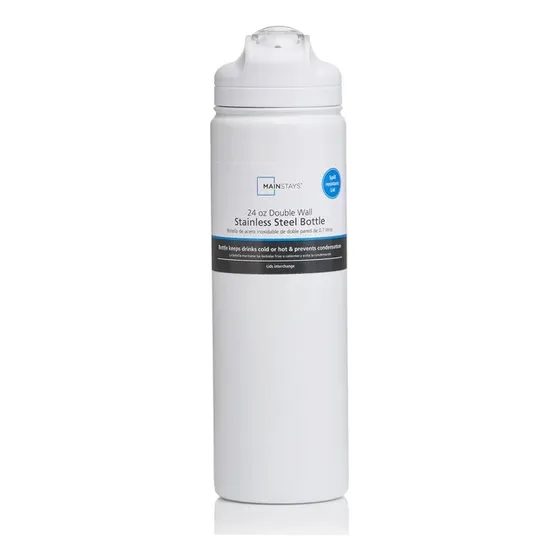 Termo De Agua De Acero Inoxidable Aislada Estampado Sólido