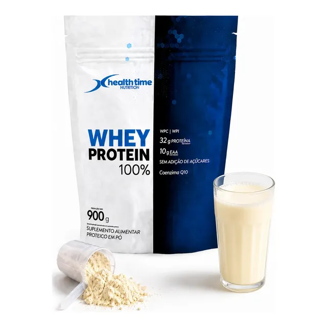 Whey Protein 100% Zero Açúcar Isolado Sem Glúten 900g Healt
