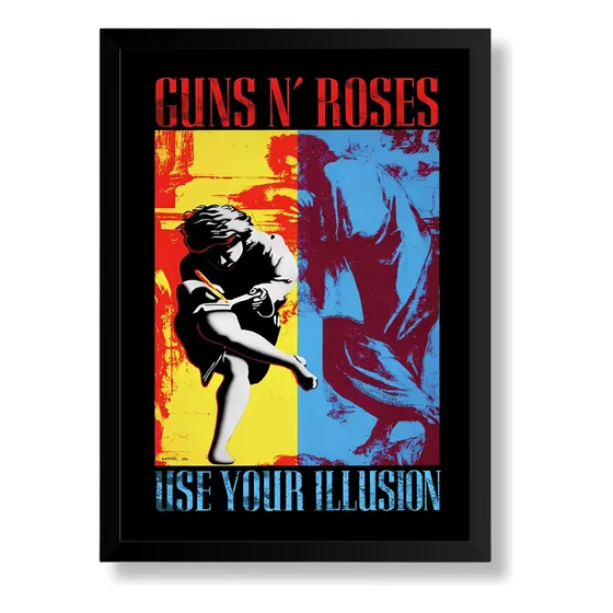 Quadro Guns N' Roses Use Your Illusion Ii Poster Moldurado