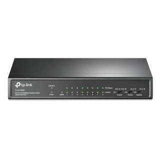 Switch Tp-link Tl-sf1009p 8 Puertos 10/100 Mbps Poe Negr /vc Switch Tp-link Tl-sf1009p 8 Puertos 10/100 Mbps Poe Negr /vc