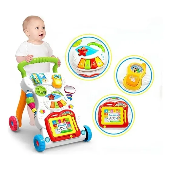 Caminador Para Bebés Ayuda Al Equilibrio Y Coordinación Color Blanco