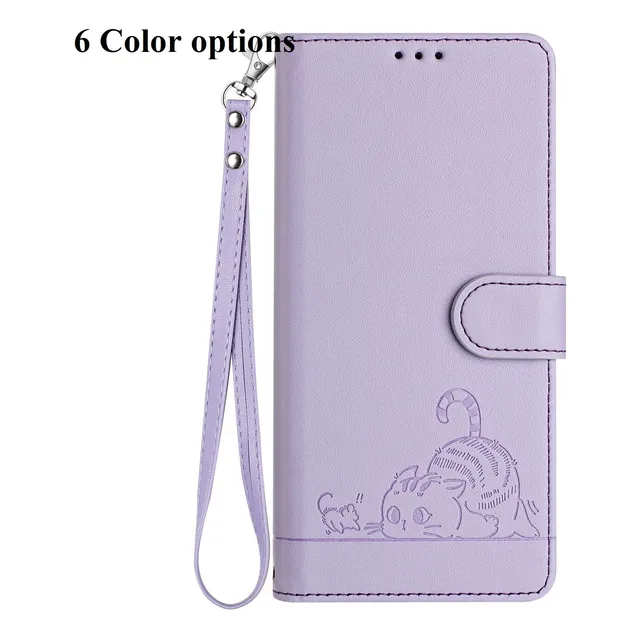Bonita Funda De Piel De Gato Para Infinix Zero 5g, Bloqueo Rfid, A Prueba De Golpes, Cierre Magnético, Bonita Para Mujer, Soporte