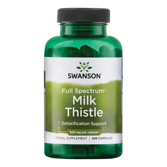 Swanson Full Spectrum Milk Thistle 500 Mg 100 Cápsulas