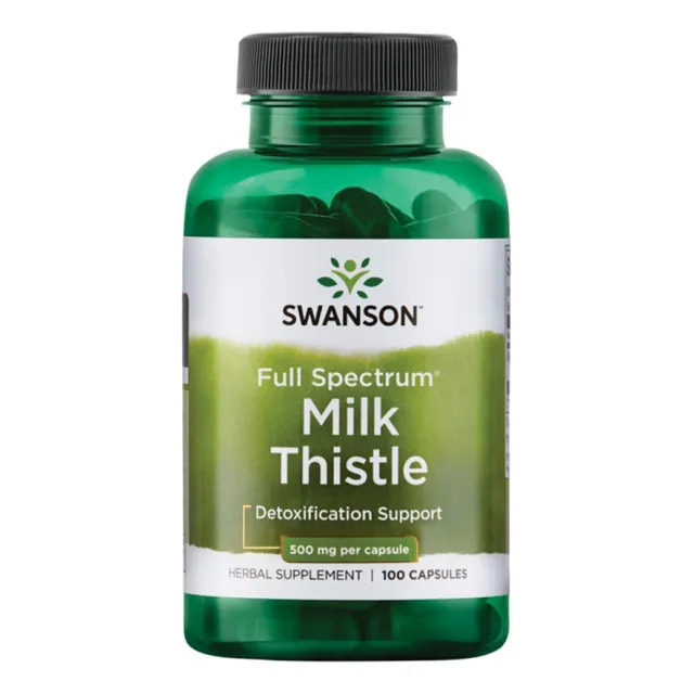 Swanson Full Spectrum Milk Thistle 500 Mg 100 Cápsulas