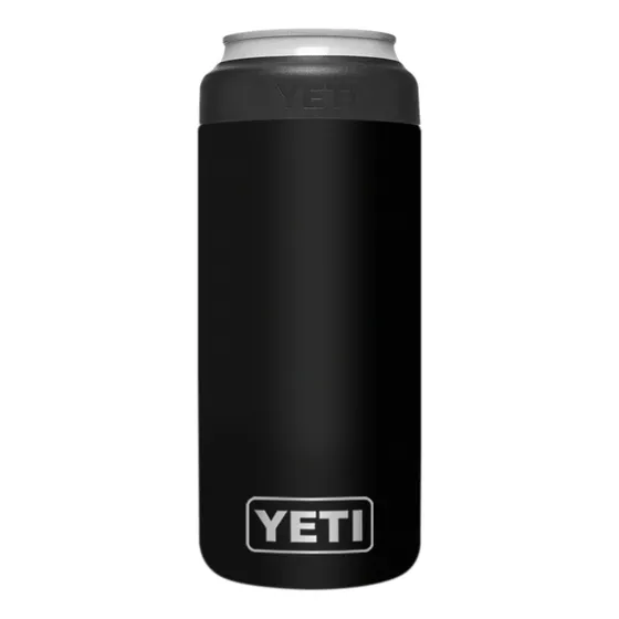 Yeti 12oz Portalata Slim Colster Termo Acero Inoxidable | Negro