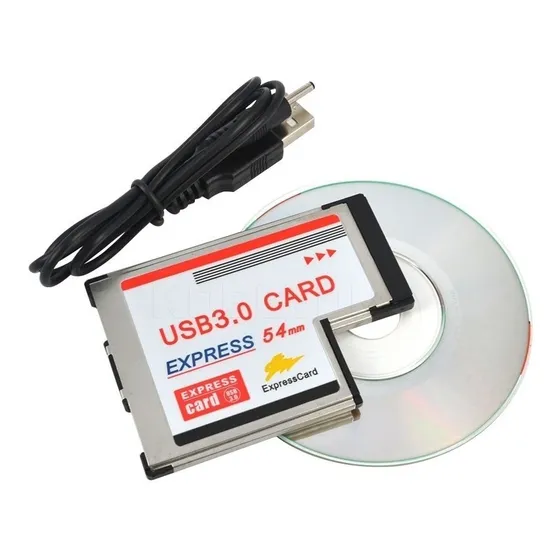 Express-card  54mm 2 Portas Usb 3.0 Driver Notebook Hub