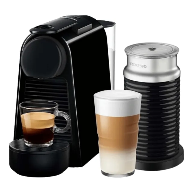 Cafetera Nespresso Essenza Mini Negra + Aeroccino