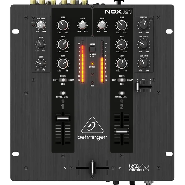 Mezcladora Behringer Nox101  Dj De 2 Canales Con Control Vca