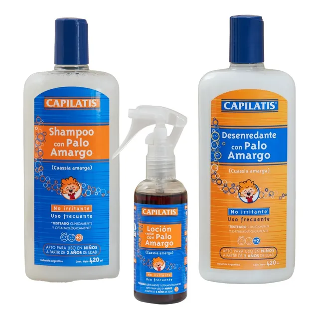 Kit Capilatis Palo Amargo - Piojos - Shampoo + Desenredante