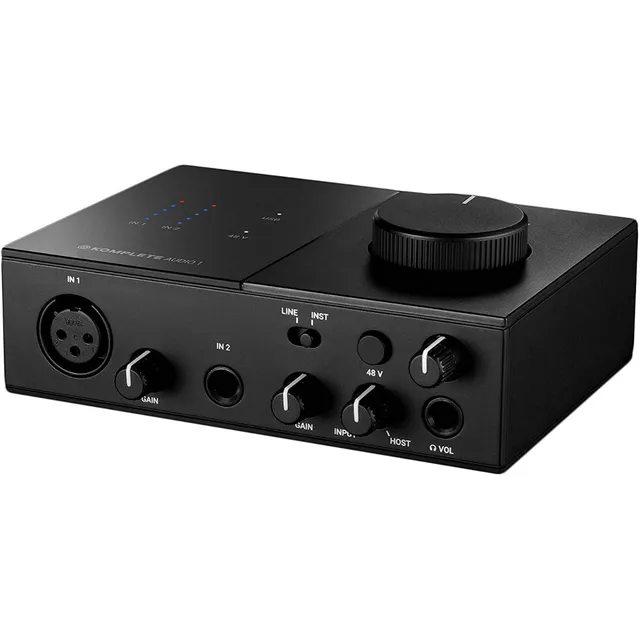 Komplete Audio 1 Interfaz de Audio USB Native Instruments Ideal para Grabación y Producción