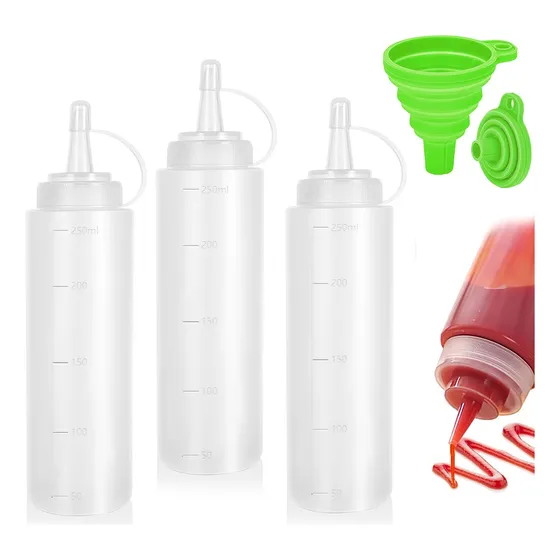 Botella Dispensadora Para Condimentos De Exprimible