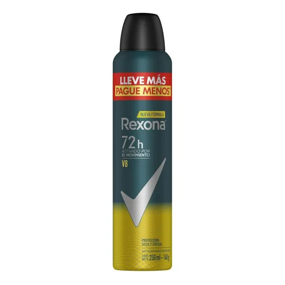 Rexona Antitranspirante X250ml. V8 Men