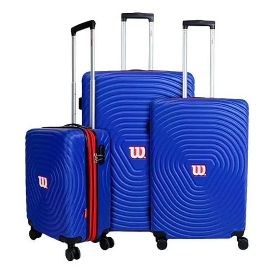 Set De Maletas 3 Piezas Wilson Color Azul Rey 28 /24 /20*