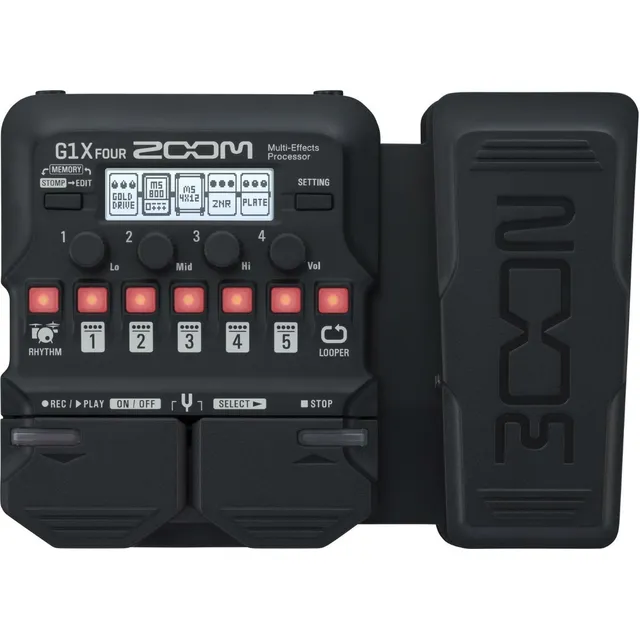 Pedal de efecto Zoom G1X Four negro