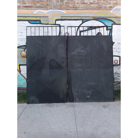 Portón Fierro Para Entrada Auto O Casa 2 Hojas