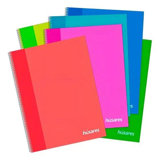 Cuaderno Universitario Espiral Husares Avon Rayado A4 Pack X10 Unidades