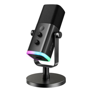 Microfone Fifine Am8 Cor Preto Gamer Com Rgb Led Microfone Fifine Am8 Cor Preto Gamer Com Rgb Led