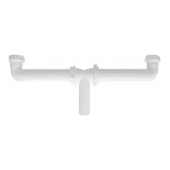 Colector Plastico Blanco 1/2 Para Fregaderos 
