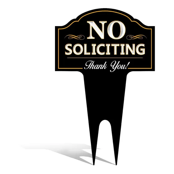 Cartel No Soliciting Para Jard In Casa,ambi Enutil Corte