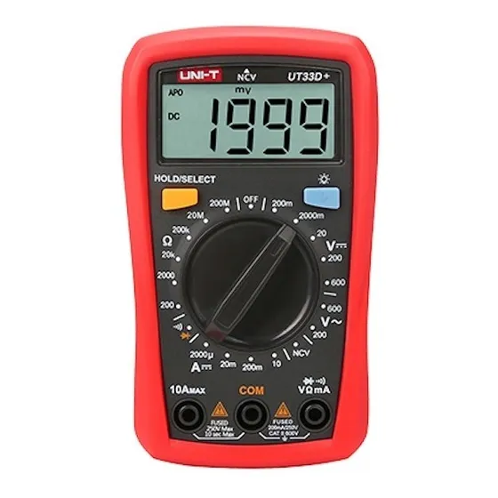 Multímetro Digital Unit Ut33d+ / Tester Ncv Voltímetro Ac Dc