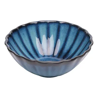 Bowl Wolff Scallop De CerĂąmica Azul 15cm X 6cm Bowl Wolff Scallop De CerĂąmica Azul 15cm X 6cm