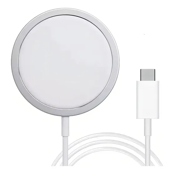 Cargador Inalámbrico Compatible Con iPhone 15w Blanco ACCESORIOS ULTIMATE