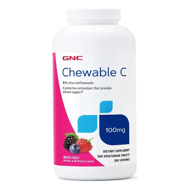 Vitamina C Con Bioflavonoides 100 Mg Gnc 360 Tabletas