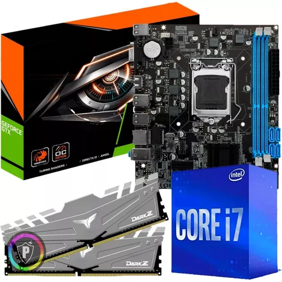Kit Gamer Geforce 4gb Ddr5 + Intel Core I7 + H55 + 16gb Ram