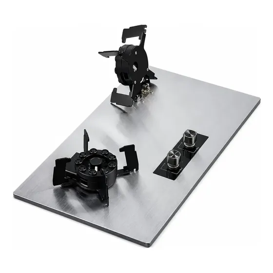 Cocina Encimera 2 Platos Levadizos Acero Inoxidable Premium