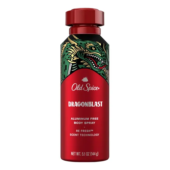 Body Spray 5.1 Onzas Aluminum Free  Dragonblast Por  Para