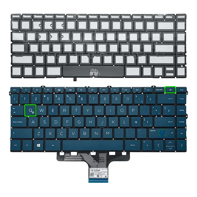 Teclado Para Hp 14-dy0003la 14-dv 14-dy 14-dw 240 G10 Luz La