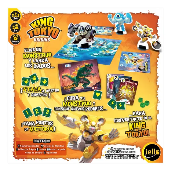 Devir King Of Tokyo Origins Juego De Mesa En Español