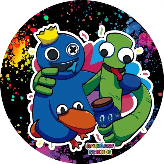 Painel Redondo Rainbow Friends Sublimado 150x150 Full