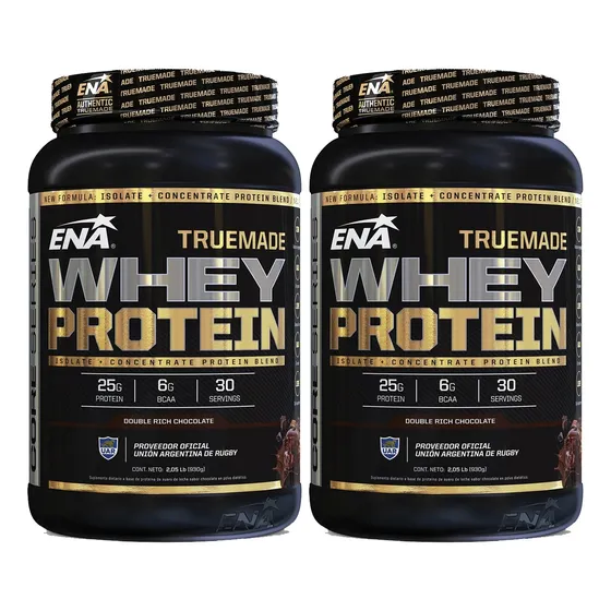 Combo 2 Truemade Whey Protein Ena 4lb Concentrada Isolada