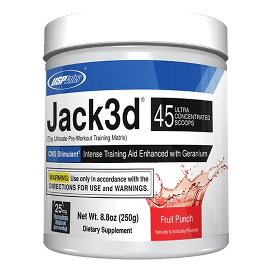 Preworkout - Jack 3d - 45 Servicios - Fruit Punch - Usplabs