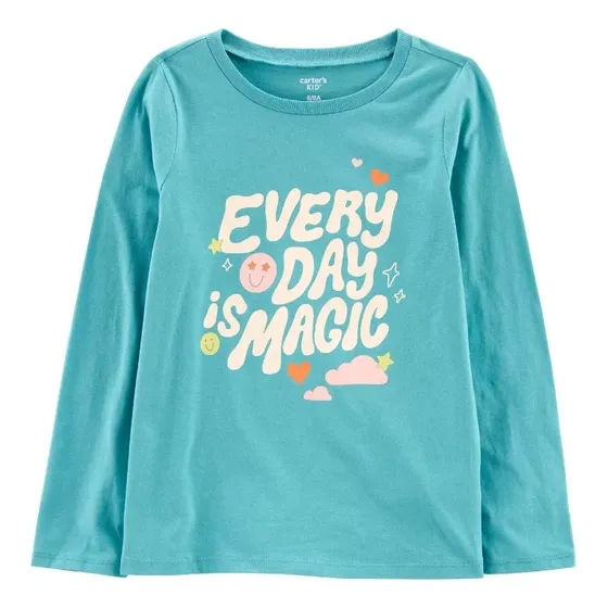 Camisa Carter's Manga Larga Para Niña Every Day Is Magic