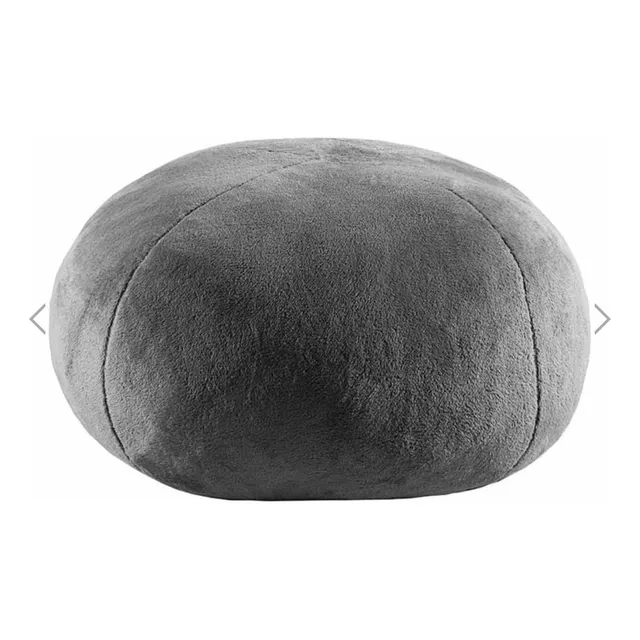 Pack 2 Puff / Sillón Alpes Gris Pelo Corto / Suaves Vianney