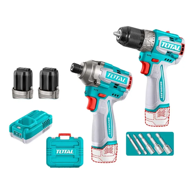 Taladro + Atornillador De Impacto 16v Total