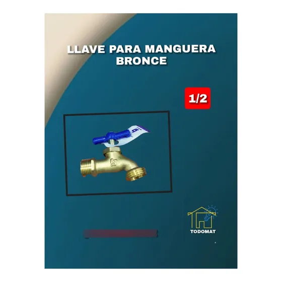 Llave De Chorro 1/2    Bronce Nueva Excelente Calidad