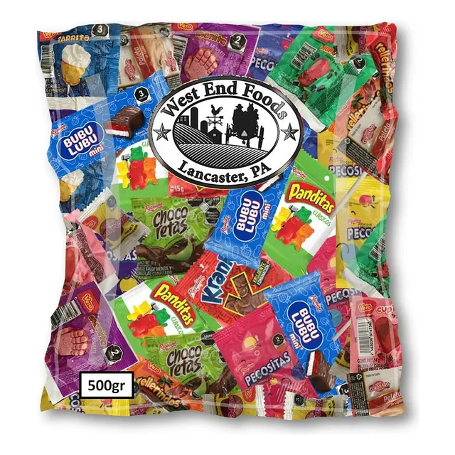 De Dulces (500 Gr) Mini Bubulubu, Mini Panditas, Mini Kranky, Mini Chocoretas, Paleta De Cajeta Coronado, Pecositas, Rellerindos, Picafresa Y Paletas Vero Para Snack
