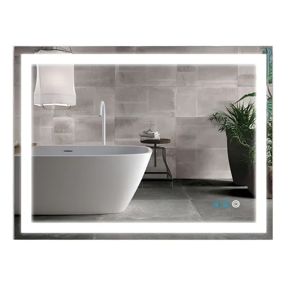 Espejos Para Baño Bluetooth De Luz Led  Antiniebla  80x60cm