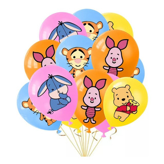 Set 12 Globos De Latex Winnie The Pooh Set 12 Globos De Latex Winnie The Pooh